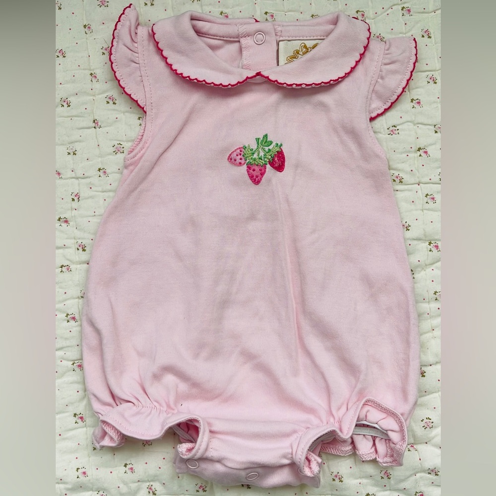 COPY - The Beaufort Bonnet Company strawberry Onsie